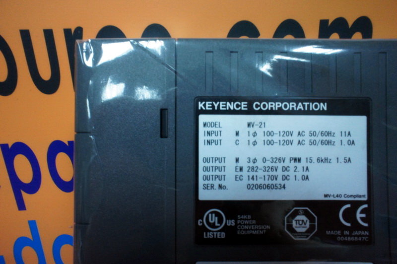 KEYENCE MV-21 MV21 Servo Drive Amplifier - PLC DCS SERVO Control